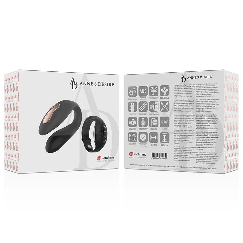 ANNE'S DESIRE - DUAL PLEASURE TECNOLOG A WATCHME BLACK - Vanelion Paradise