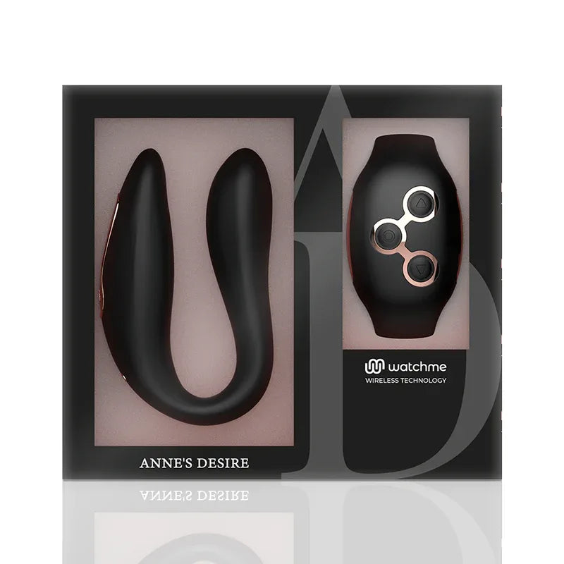 ANNE'S DESIRE - DUAL PLEASURE TECNOLOG A WATCHME SCHWARZ/GOLD - Vanelion Paradise