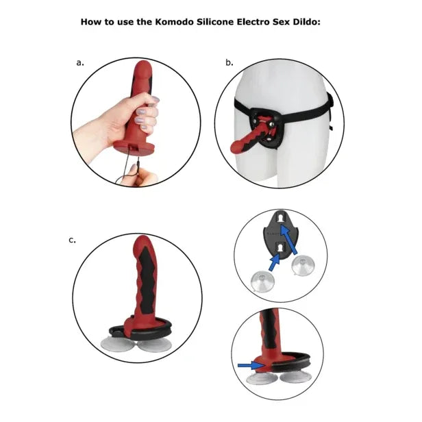 ELECTRASTIM - SILIKON FUSION KOMODO DILDO - Vanelion Paradise