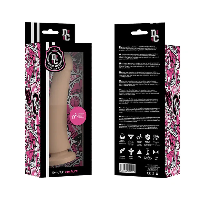 DELTA CLUB - TOYS DILDO NATÜRLICHES MEDIZINISCHES SILIKON 17 CM -O- 3 CM - Vanelion Paradise