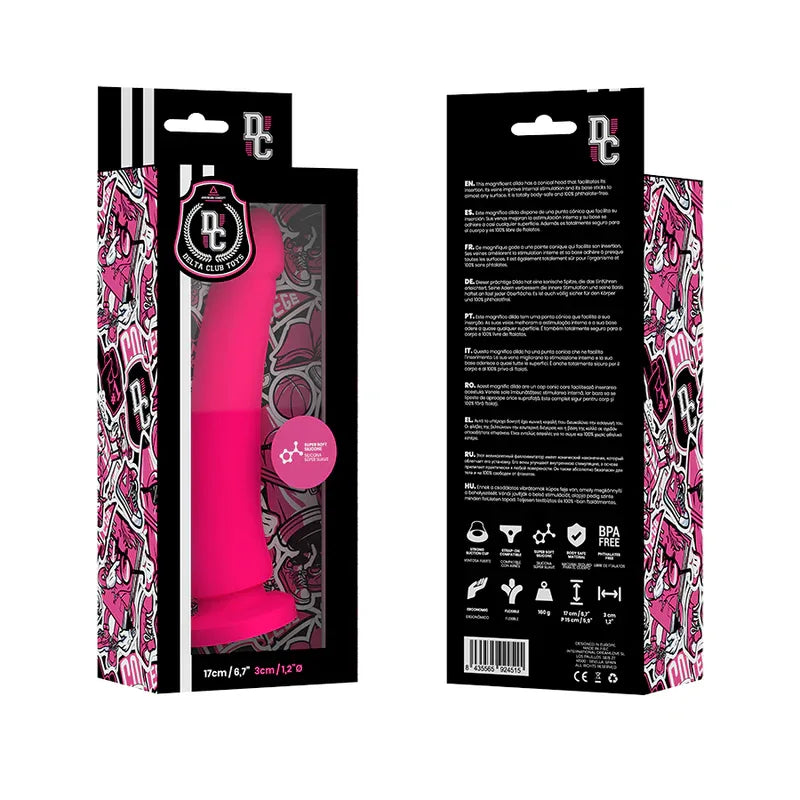 DELTA CLUB - TOYS ROSA DILDO MEDIZINISCHES SILIKON 17 CM -O- 3 CM - Vanelion Paradise