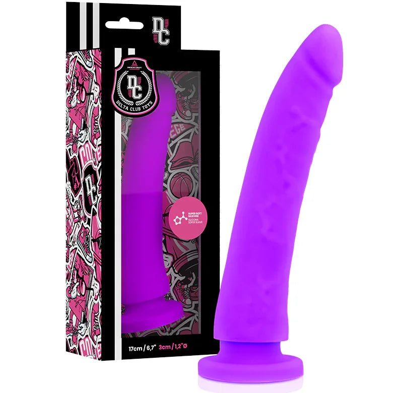 DELTA CLUB - TOYS LILA DILDO MEDIZINISCHES SILIKON 17 CM -O- 3 CM - Vanelion Paradise