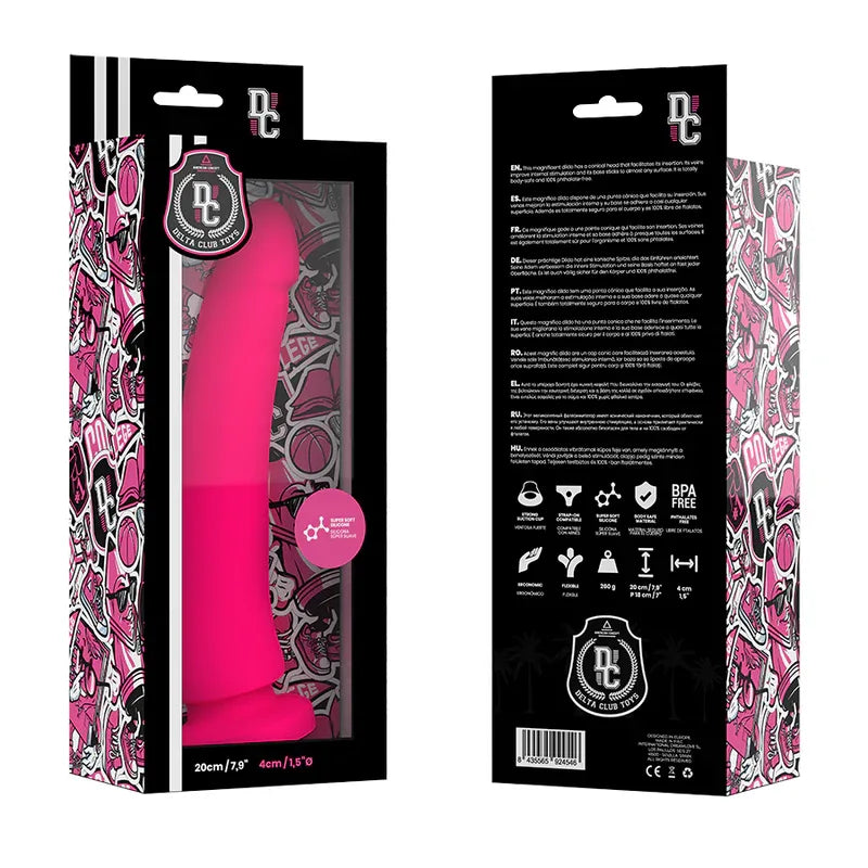 DELTA CLUB - TOYS ROSA DILDO MEDIZINISCHES SILIKON 20 CM -O- 4 CM - Vanelion Paradise