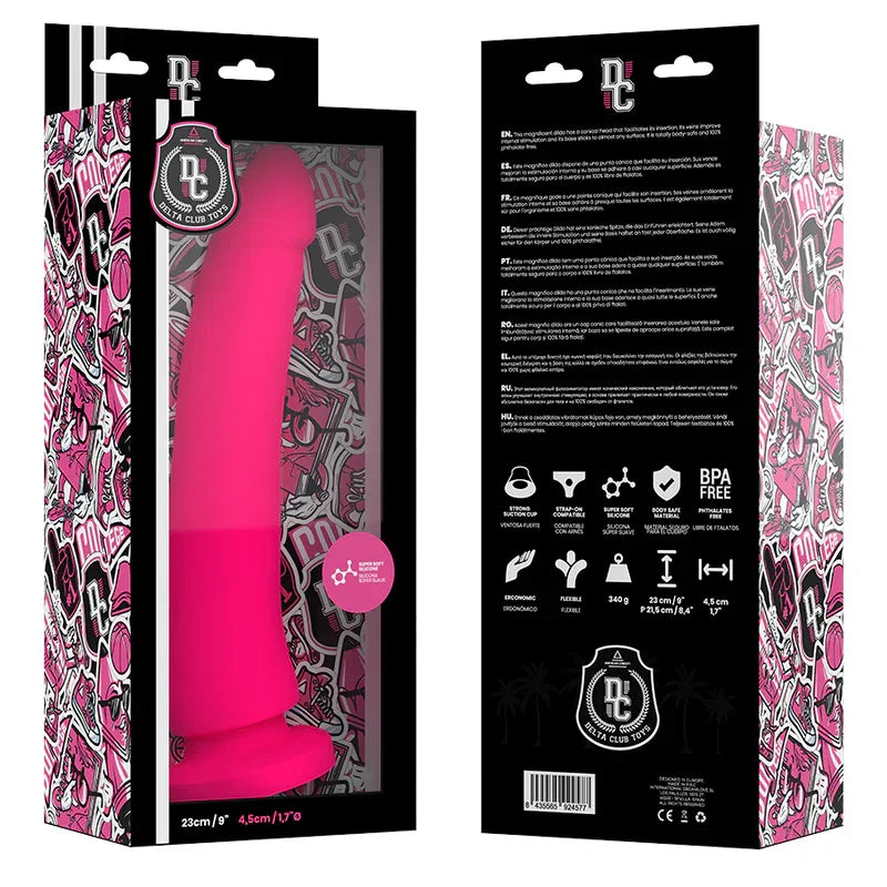 DELTA CLUB - TOYS ROSA DILDO MEDIZINISCHES SILIKON 23 CM -O- 4.5 CM - Vanelion Paradise