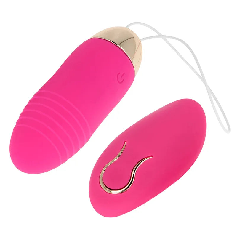 OHMAMA - VIBRIERENDES EI MIT FERNBEDIENUNG 10 GESCHWINDIGKEITEN ROSA - Vanelion Paradise
