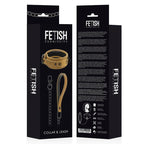 FETISH SUBMISSIVE ORIGEN - NEOPRENGEFÜTTERTE HALSKETTE MIT KETTE - Vanelion Paradise