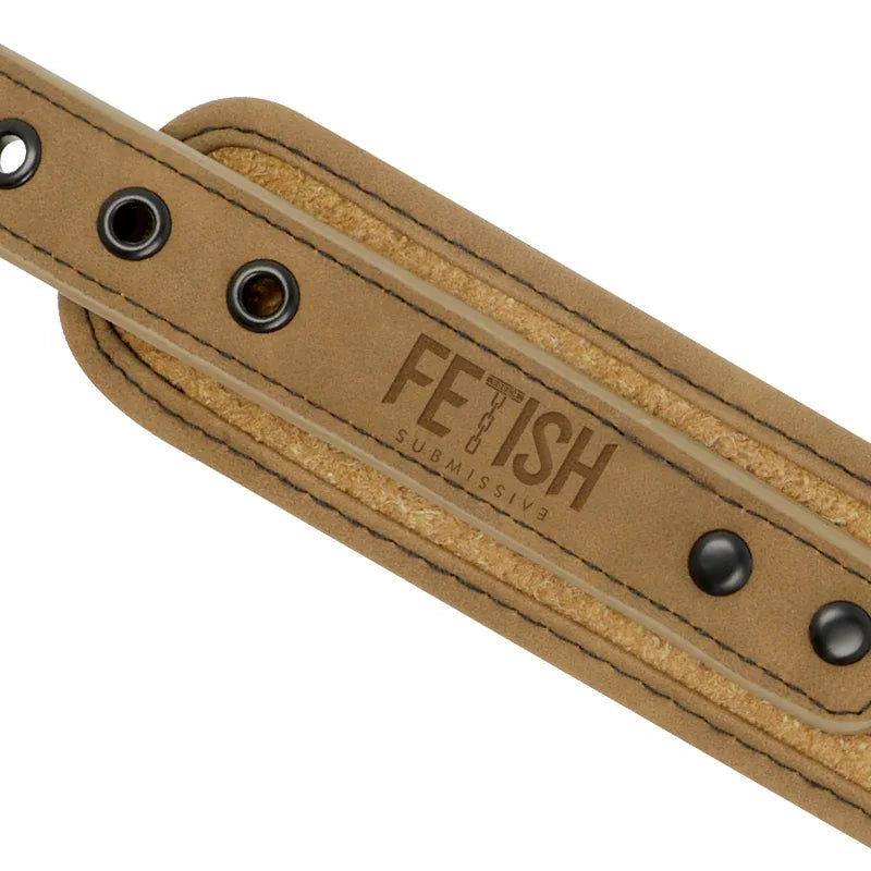 FETISH SUBMISSIVE ORIGEN - NEOPRENGEFÜTTERTE HALSKETTE MIT KETTE - Vanelion Paradise