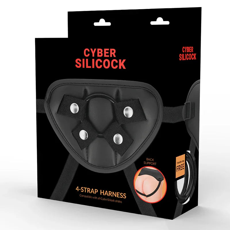 CYBER SILICOCK - STRAP-ON-GURT MIT 3 RINGEN GRATIS - Vanelion Paradise