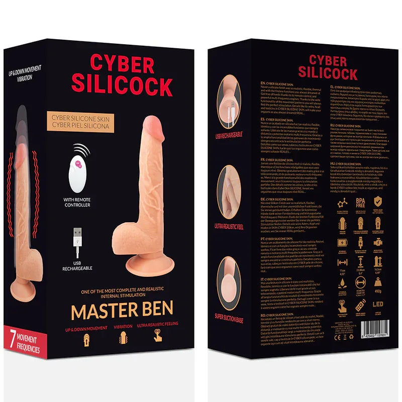 CYBER SILICOCK - FERNBEDIENUNG REALISTISCH MASTER BEN 23.88 CM -O- 4.3 CM - Vanelion Paradise