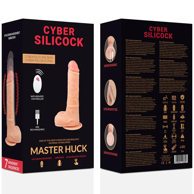 CYBER SILICOCK - FERNBEDIENUNG REALISTISCH MASTER HUCK 20.9 CM -O- 4 CM - Vanelion Paradise
