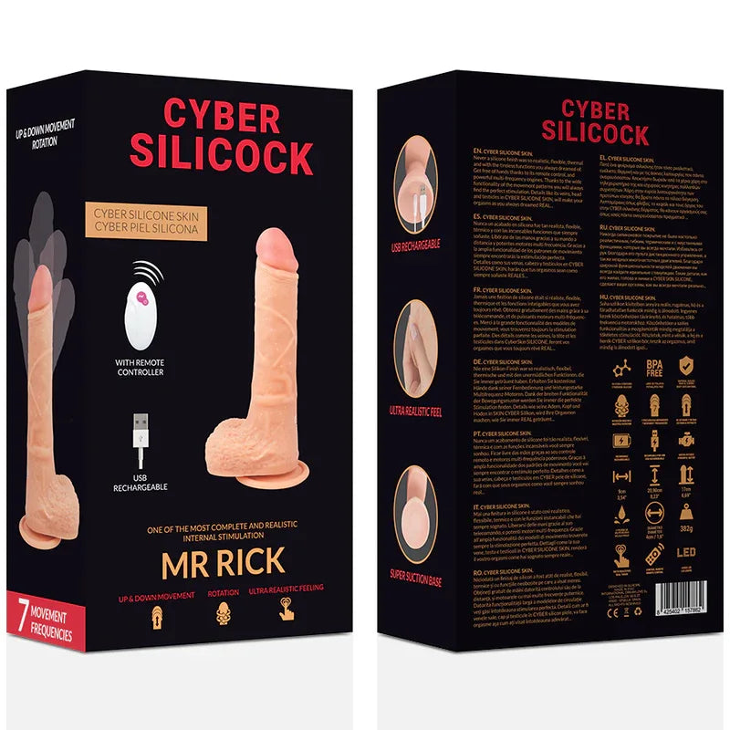CYBER SILICOCK - FERNBEDIENUNG REALISTISCH MR RICK 20.9 CM -O- 4 CM - Vanelion Paradise