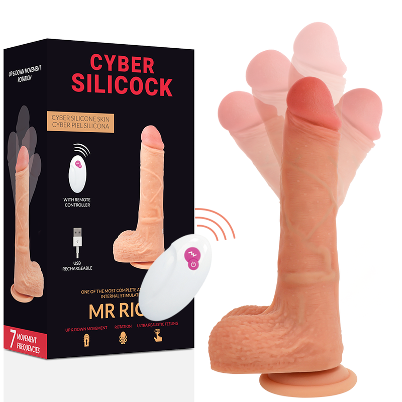 CYBER SILICOCK - FERNBEDIENUNG REALISTISCH MR RICK 20.9 CM -O- 4 CM