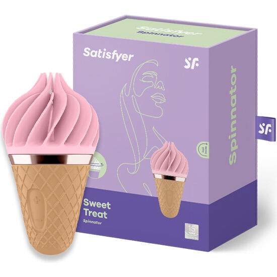 SATISFYER - SÜSSES LECKER SPINNATOR BRAUN & ROSA