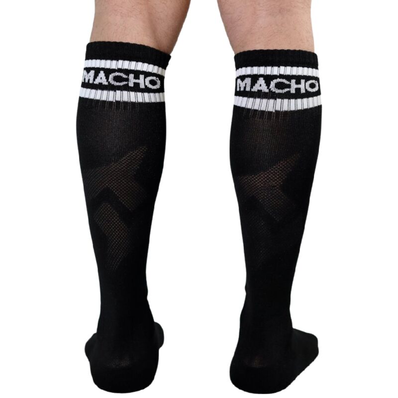 MACHO - LANGE SOCKEN EINHEITSGRÖSSE SCHWARZ