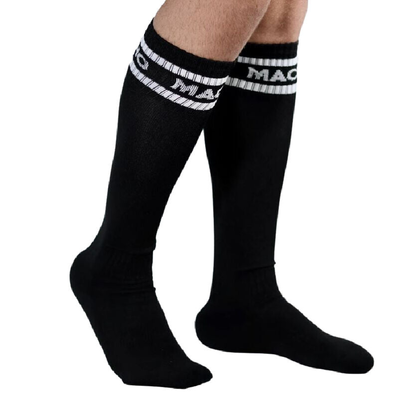 MACHO - LANGE SOCKEN EINHEITSGRÖSSE SCHWARZ