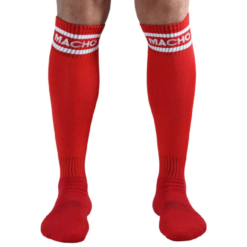 MACHO - LANGE SOCKEN EINHEITSGRÖSSE SCHWARZ - Vanelion Paradise