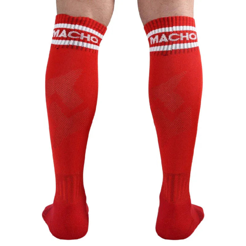 MACHO - LANGE SOCKEN EINHEITSGRÖSSE SCHWARZ - Vanelion Paradise