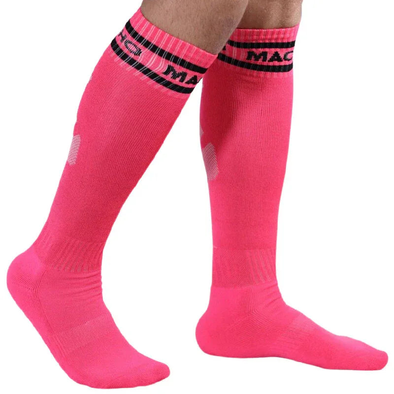 MACHO - LANGE SOCKEN EINHEITSGRÖSSE SCHWARZ - Vanelion Paradise
