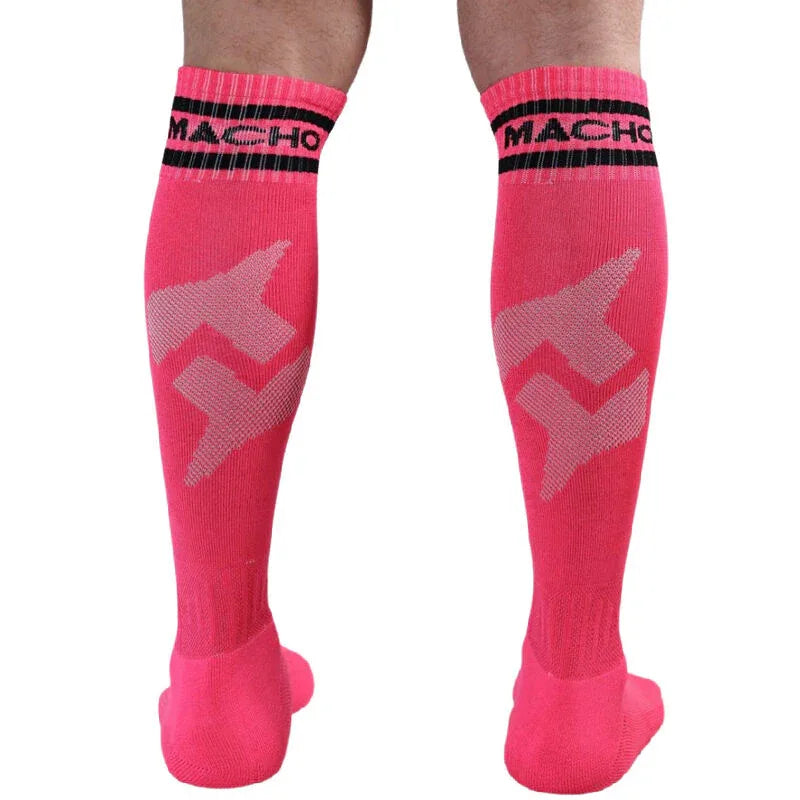 MACHO - LANGE SOCKEN EINHEITSGRÖSSE SCHWARZ - Vanelion Paradise