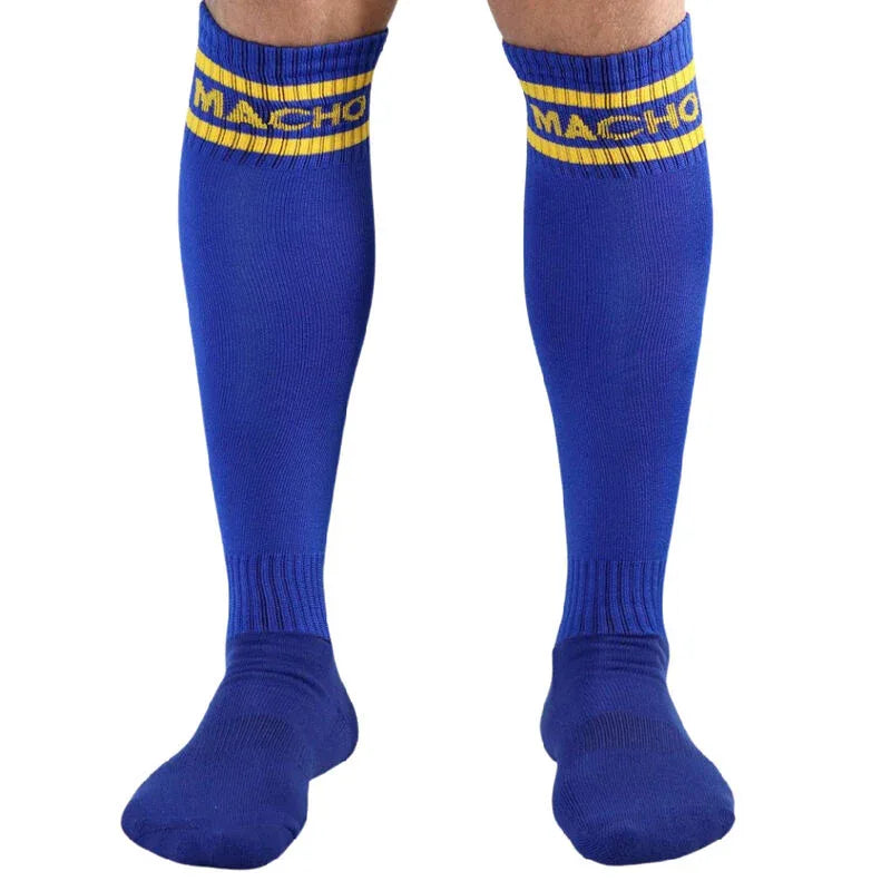 MACHO - LANGE SOCKEN EINHEITSGRÖSSE SCHWARZ - Vanelion Paradise