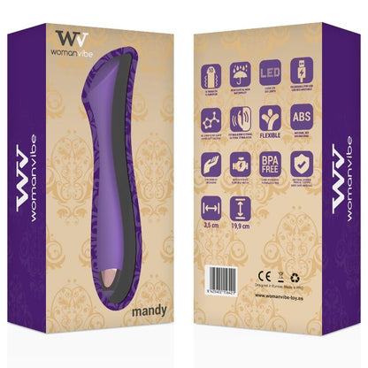 WOMANVIBE - MANDY "K" PUNKT SILIKON AUFLADBARER VIBRATOR