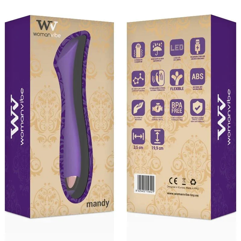 WOMANVIBE - MANDY "K" PUNKT SILIKON AUFLADBARER VIBRATOR - Vanelion Paradise