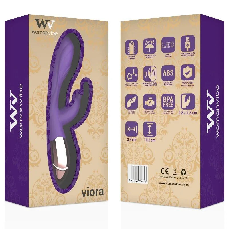 WOMANVIBE - VIORA SILICONE RECHARGEABLE VIBRATOR - Vanelion Paradise