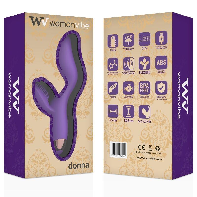 WOMANVIBE - DONNA AUFLADBARER SILIKONVIBRATOR