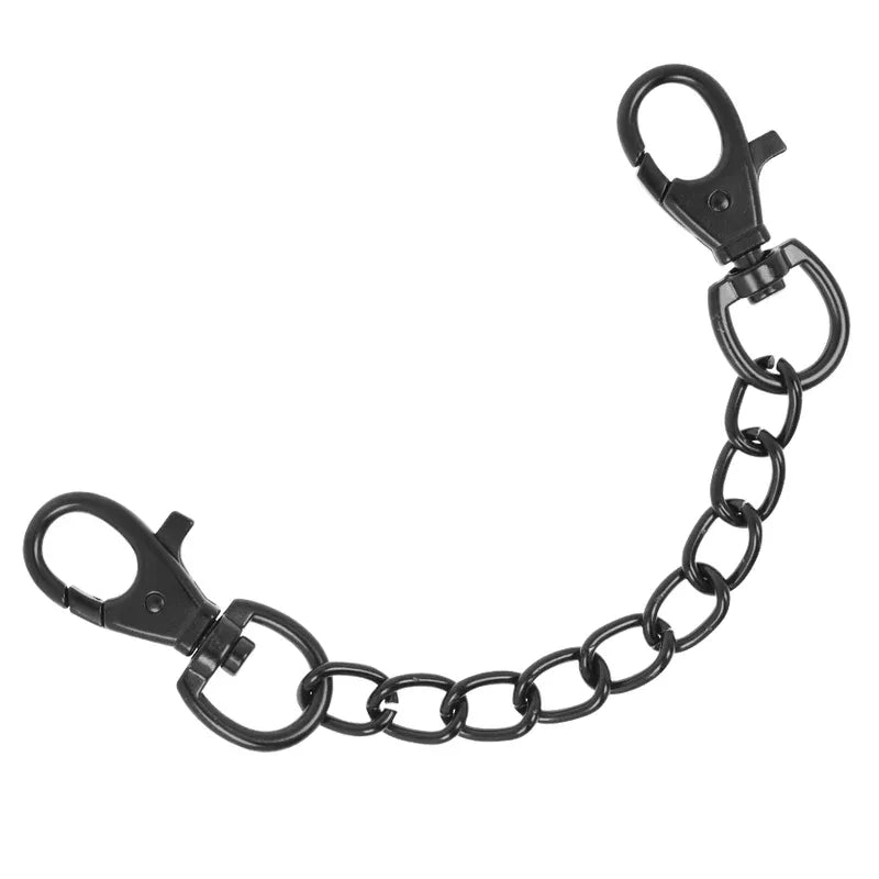 FETISH SUBMISSIVE DARK ROOM - KNÖCHELHANDSCHELLEN AUS VEGANEM LEDER MIT NEOPRENFUTTER - Vanelion Paradise
