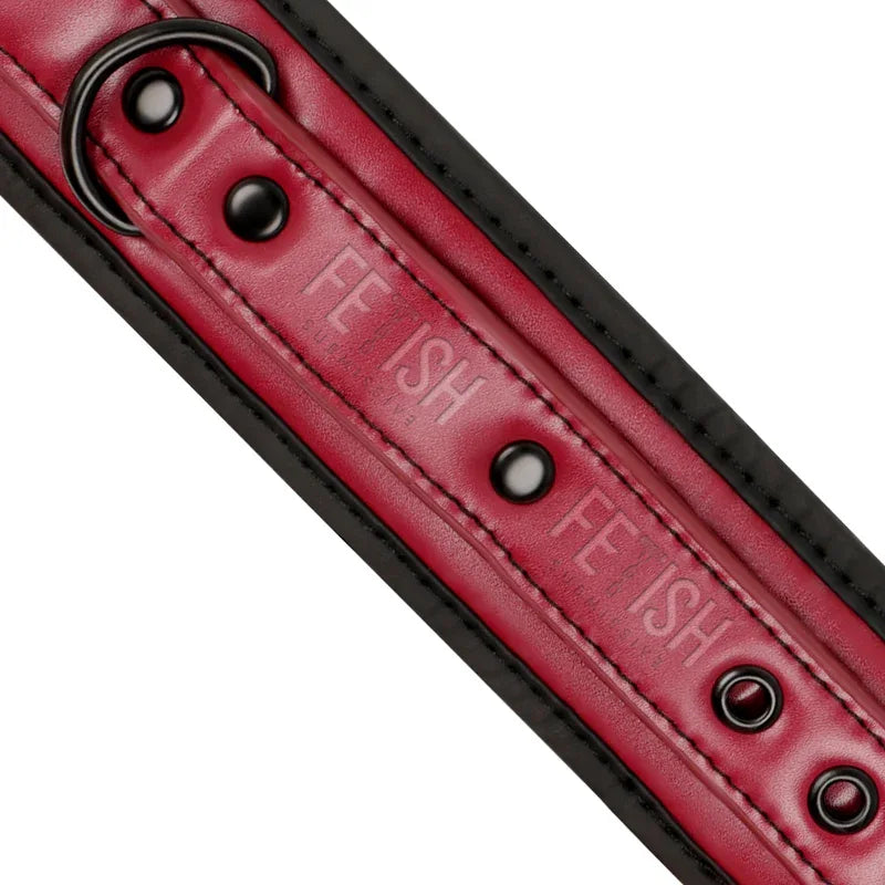 FETISH SUBMISSIVE DARK ROOM - KNÖCHELHANDSCHELLEN AUS VEGANEM LEDER MIT NEOPRENFUTTER - Vanelion Paradise