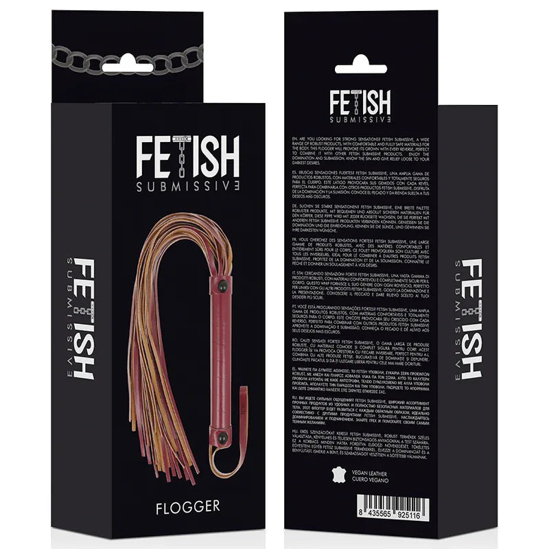 FETISH SUBMISSIVE DARK ROOM - PEITSCHE AUS LEDER VEGAN - Vanelion Paradise