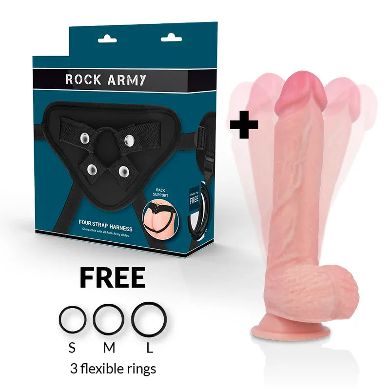 ROCKARMY - GURT + HAWK-ROTATOR UND VIBRATOR 22 CM -O- 4.6 CM - Vanelion Paradise