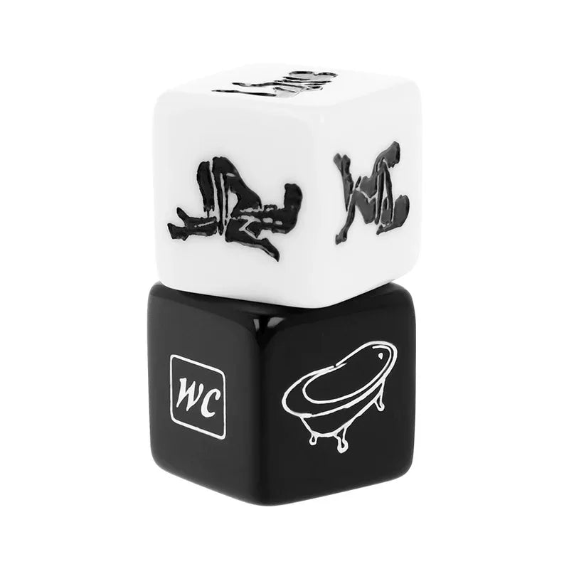 Fetish Submissive Spielwürfel – Position & Ort, inkl. Satintasche (2 cm) - Vanelion Paradise
