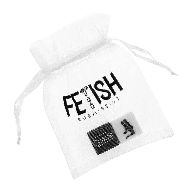 Fetish Submissive Spielwürfel – Position & Ort, inkl. Satintasche (2 cm) - Vanelion Paradise