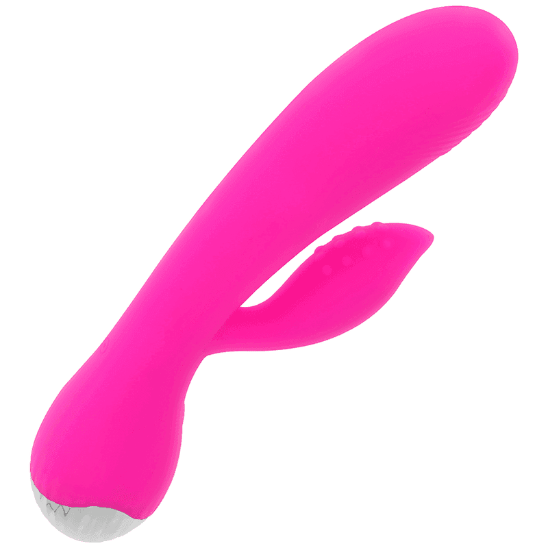OHMAMA - WIEDERAUFLADBARER VIBRATOR MIT KANINCHEN 10 VIBRATIONSMODI 19 CM - Vanelion Paradise