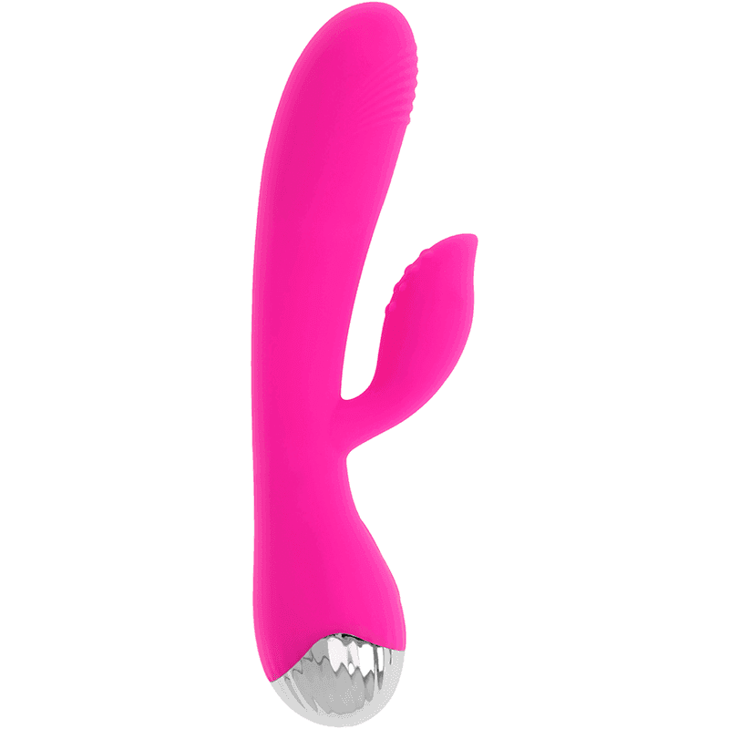 OHMAMA - WIEDERAUFLADBARER VIBRATOR MIT KANINCHEN 10 VIBRATIONSMODI 19 CM - Vanelion Paradise