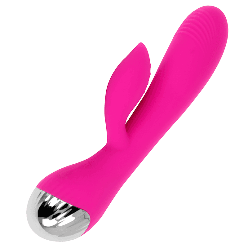 OHMAMA - WIEDERAUFLADBARER VIBRATOR MIT KANINCHEN 10 VIBRATIONSMODI 19 CM - Vanelion Paradise