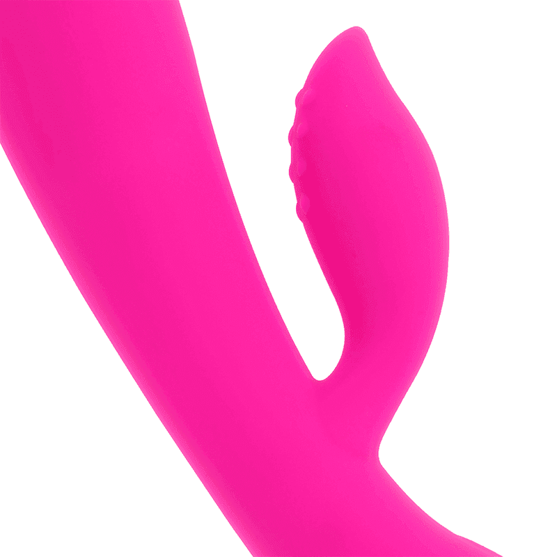 OHMAMA - WIEDERAUFLADBARER VIBRATOR MIT KANINCHEN 10 VIBRATIONSMODI 19 CM - Vanelion Paradise