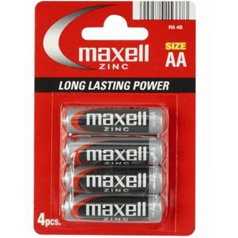 MAXELL - PILA SALINA MANGANESO AA R6 * 4 EINHEITEN - Vanelion Paradise