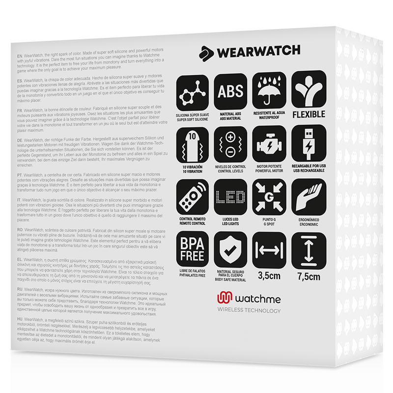 WEARWATCH - EGG FERNBEDIENUNG WATCHME TECHNOLOGIE MEERWASSER / SCHNEE