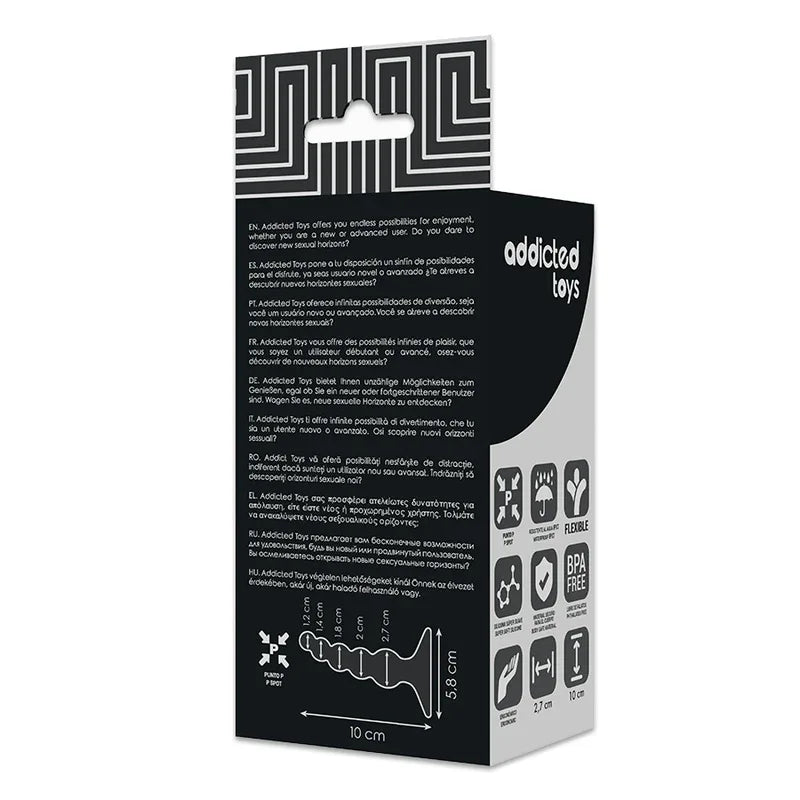 ADDICTED TOYS - ANAL SEXUELLER STECKER 10 CM SCHWARZ - Vanelion Paradise