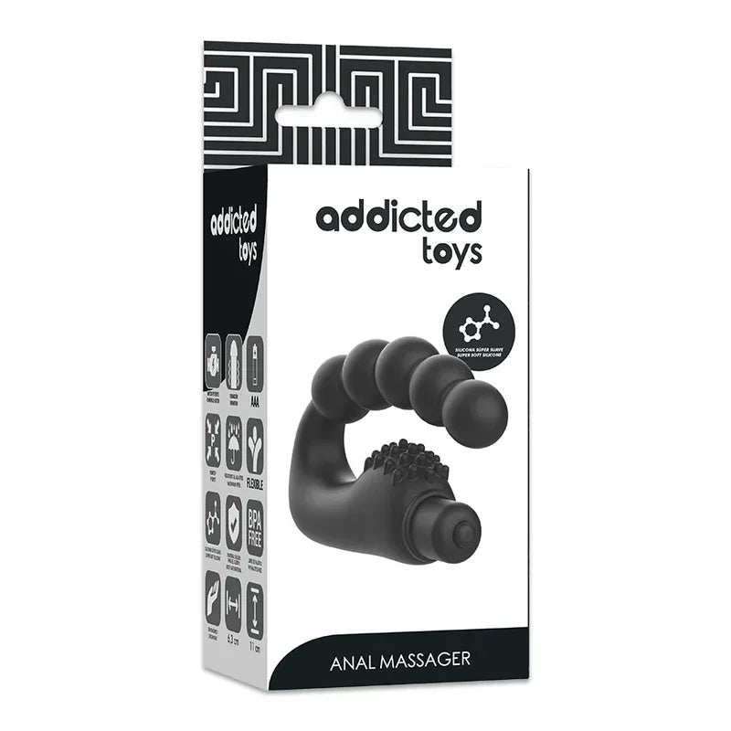 ADDICTED TOYS - ANAL-MASSAGER PROSTATIK MIT VIBRATION - Vanelion Paradise