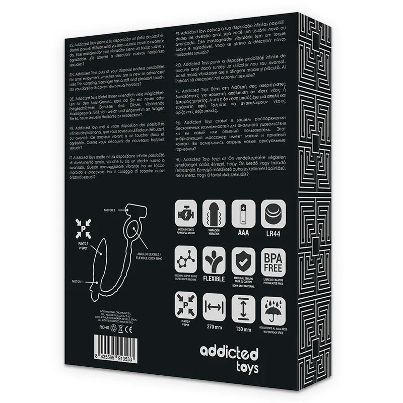 ADDICTED TOYS - ANALPLUG MIT VIBRATIONSRING - Vanelion Paradise