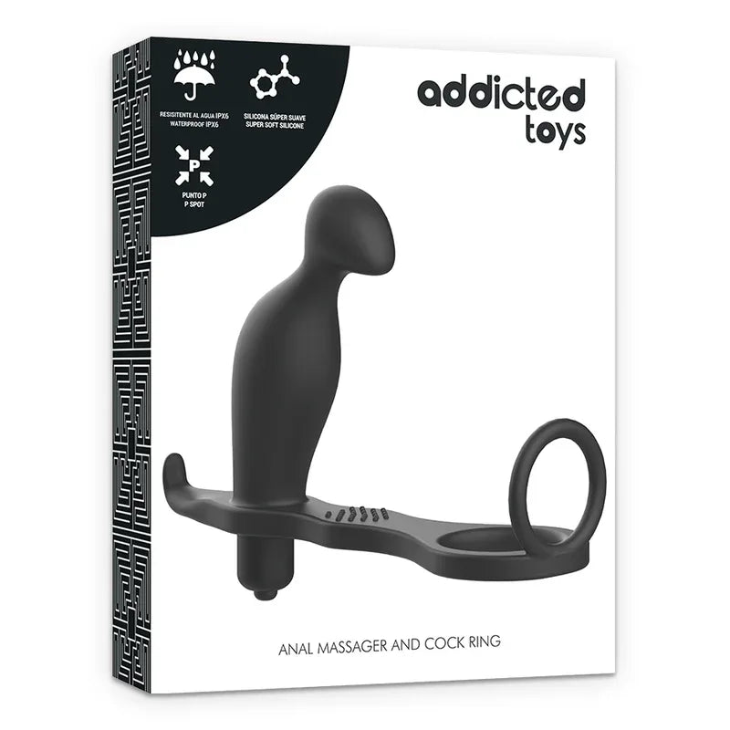 ADDICTED TOYS - ANALPLUG MIT SCHWARZEM SILIKONRING 12 CM - Vanelion Paradise