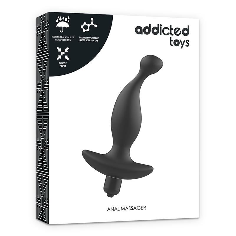 ADDICTED TOYS - ANALMASSAGER MIT SCHWARZER VIBRATIONMODELL 1