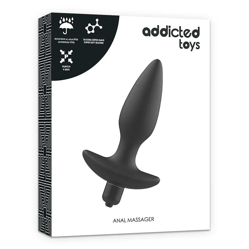 ADDICTED TOYS - MASSAGER PLUG ANAL MIT VIBRATION SCHWARZ - Vanelion Paradise