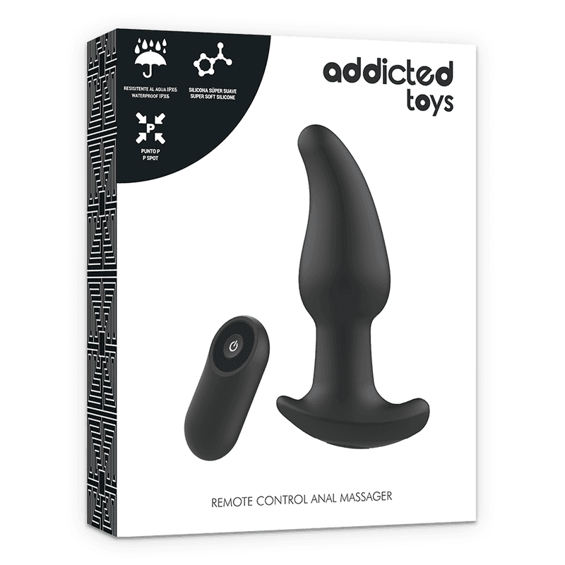 ADDICTED TOYS - FERNBEDIENUNGSSTECKER ANAL P-SPOT SCHWARZ SPITZE - Vanelion Paradise