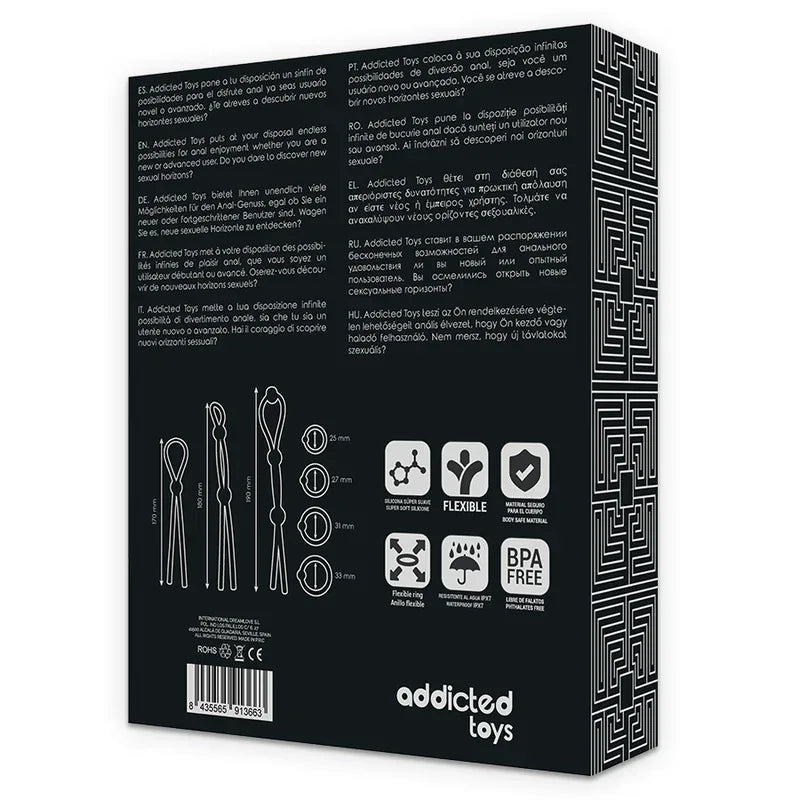 ADDICTED TOYS - FLEXIBLES SILIKON-COCKRING-SET 7-TEILIG - Vanelion Paradise