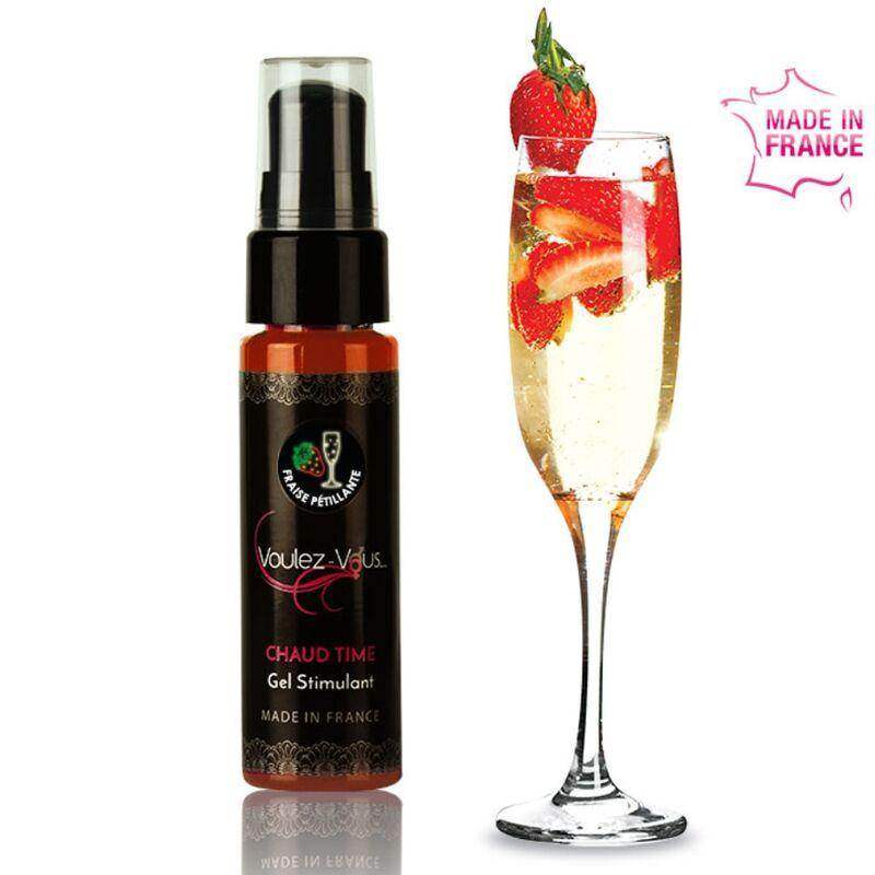 VOULEZ-VOUS - STIMULIERENDES GEL - CAVA- UND ERDBEERGESCHMACK - 30 ML - Vanelion Paradise